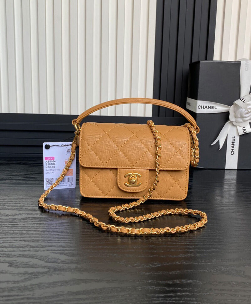 Chanel Mini Flap Bag With Top Handle AS5164